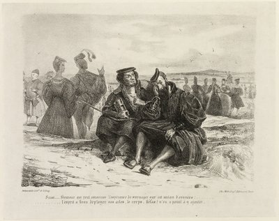 Faust e Wagner da Eugène Delacroix