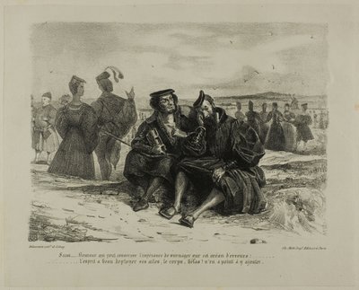 Faust e Wagner, da Faust da Eugène Delacroix