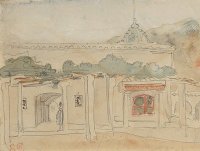 Figura in una porta da Eugène Delacroix