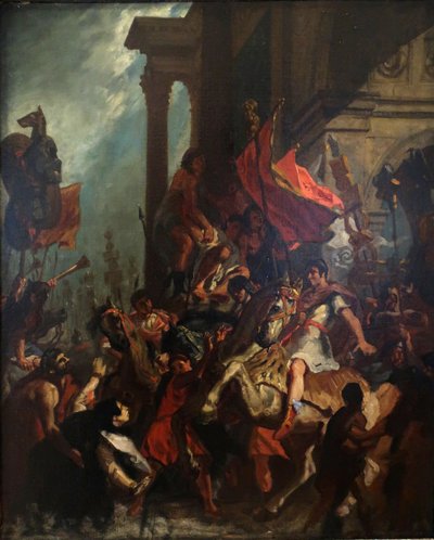 Francese:  La giustizia di Traiano La giustizia di Traiano da Eugène Delacroix
