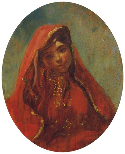 Mezzobusto di una marocchina da Eugène Delacroix