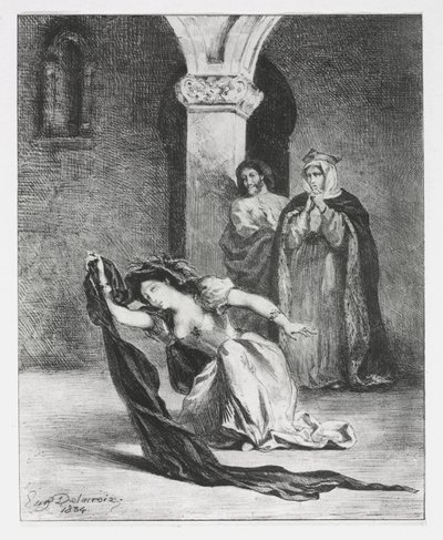 Amleto: Il canto di Ofelia da Eugène Delacroix