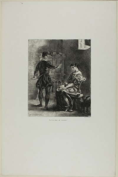Amleto e Ofelia, tavola 5 dell