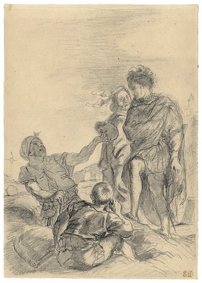 Amleto e i becchini da Eugène Delacroix