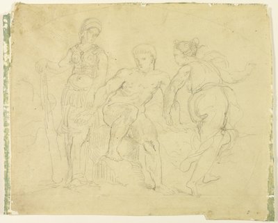 Ercole tra Virtù e Vizio da Eugène Delacroix