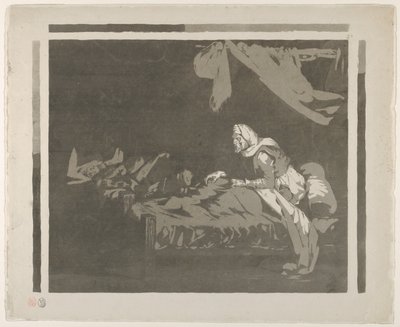 Interno di un ospedale militare, 1828 o prima da Eugène Delacroix