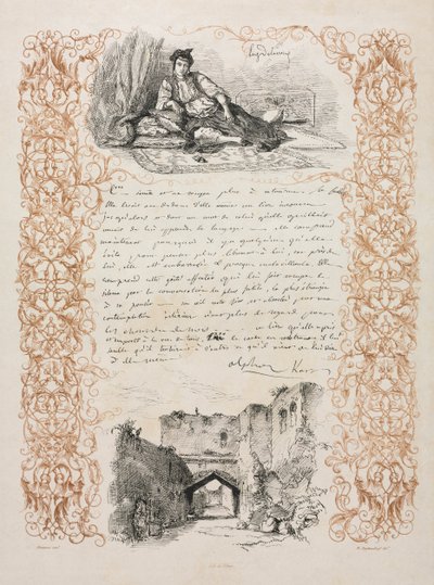 Ebrea di Algeri e una strada di Algeri da Eugène Delacroix