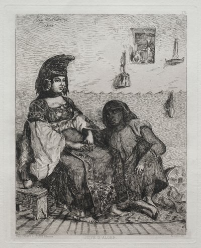 Donna ebrea di Algeri da Eugène Delacroix