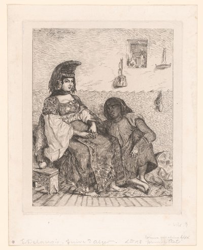 Donna ebrea di Algeri da Eugène Delacroix