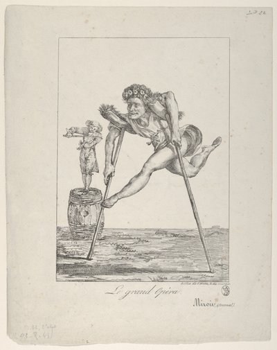 Le Grand Opéra, 1821 da Eugène Delacroix