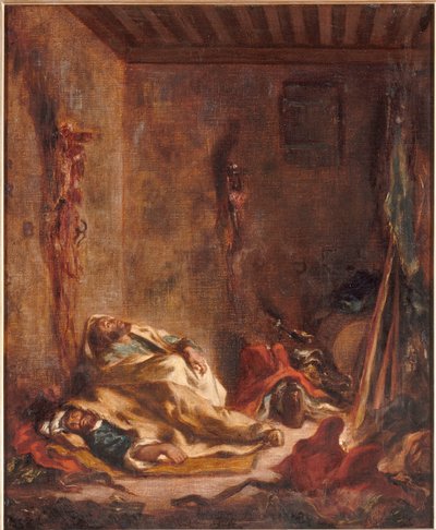 Il corpo di guardia di Meknes da Eugène Delacroix