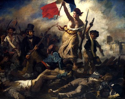 La libertà alla guida del popolo da Eugène Delacroix