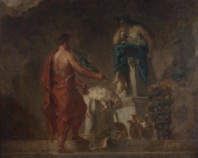 Licurgo Consulta la Pizia da Ferdinand Victor Eugene Delacroix