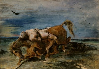 Mazeppa sul cavallo morente da Eugène Delacroix