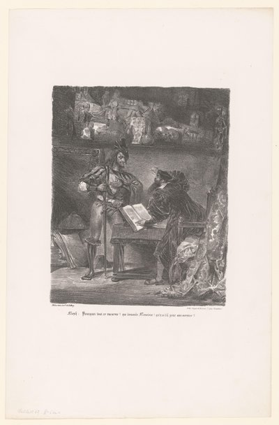 Mefistofele appare a Faust da Eugène Delacroix