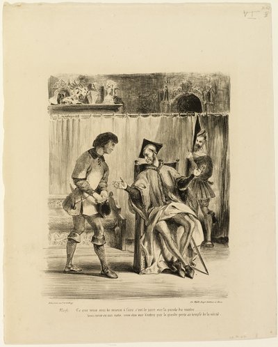 Mefistofele riceve lo studente da Eugène Delacroix