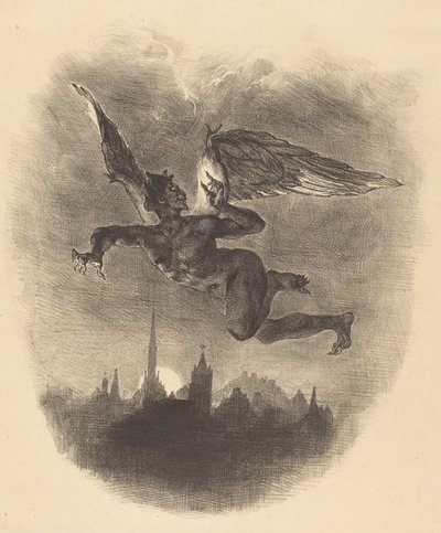 Mefistofele in aria da Eugène Delacroix