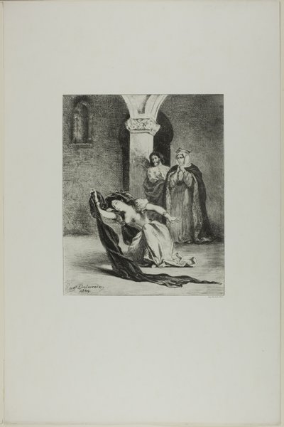 Il canto di Ofelia da Eugène Delacroix