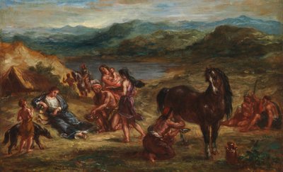 Ovidio tra gli Sciti da Ferdinand Victor Eugene Delacroix