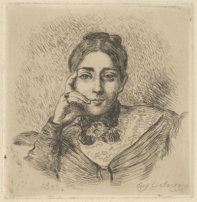 Ritratto di Madame Frédéric Villot, 1833 da Eugène Delacroix