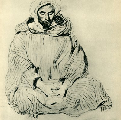 Arabo in preghiera da Ferdinand Victor Eugene Delacroix