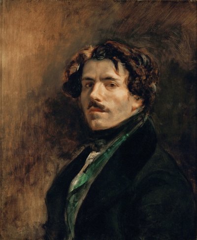 Autoritratto con gilet verde da Eugène Delacroix