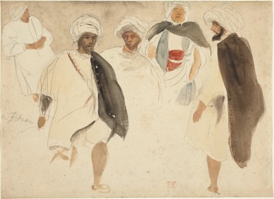 Studio di arabi da Eugène Delacroix
