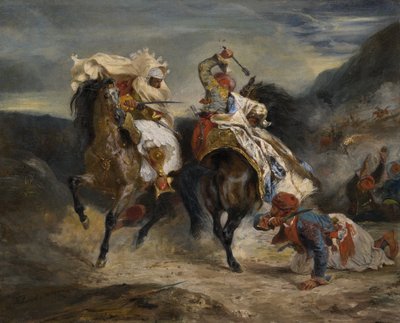 Il combattimento del Giaour e di Hassan da Eugène Delacroix