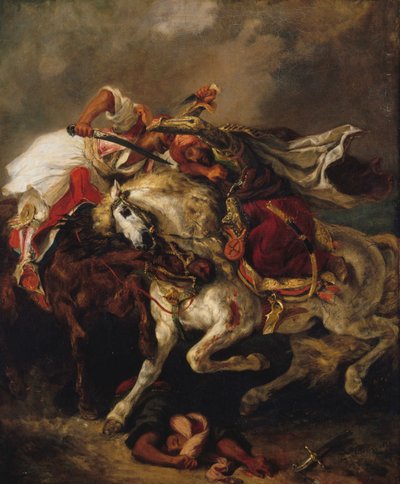 La lotta tra il Giaur e il Pascià da Eugène Delacroix