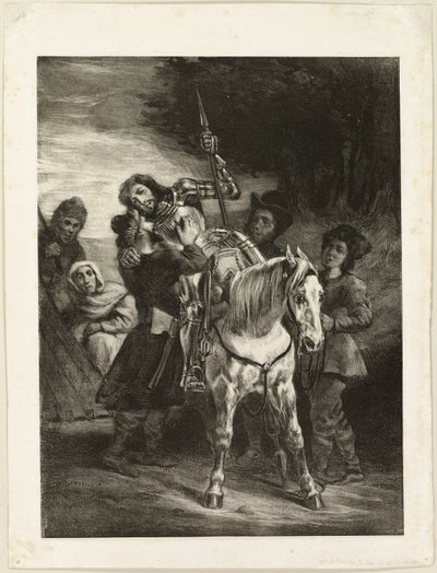 Il ferito Goetz curato dai boemi da Eugène Delacroix