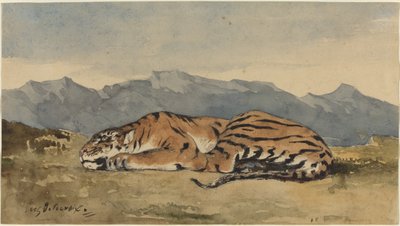 Tigre, c. 1830 da Eugène Delacroix