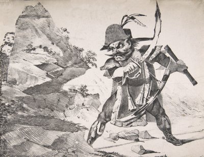 Guarda il tuo dietro!!!, 1822 da Eugène Delacroix