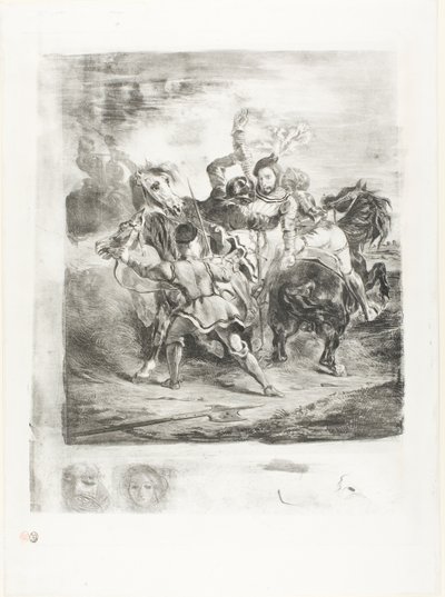 Weislingen attaccato dagli uomini di Goetz da Eugène Delacroix