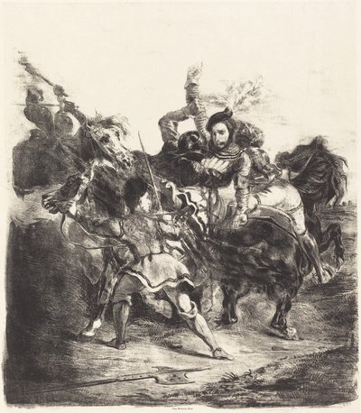 Weislingen attaccato dalle forze di Goetz da Eugène Delacroix