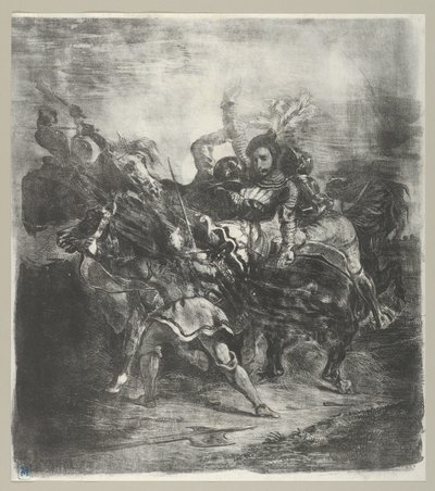 Weislingen attaccato dagli uomini di Goetz da Eugène Delacroix