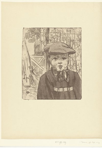 Ragazzo con berretto da Eugène Delâtre