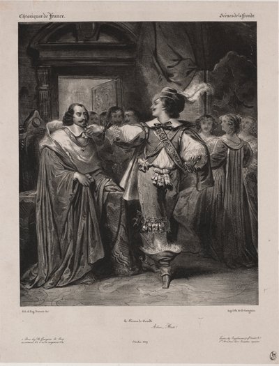 Cronache di Francia: Scena della Fronda - Il Principe di Condé da Eugène François Marie Joseph Devéria
