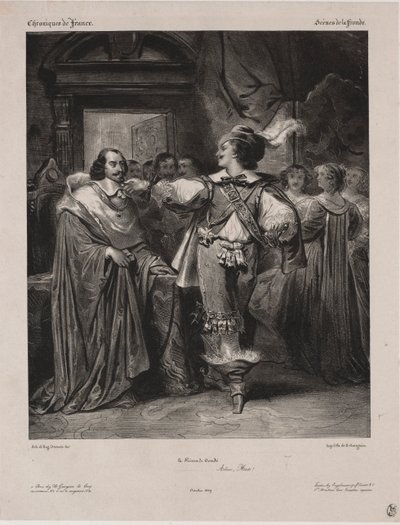 Cronache di Francia: Scena della Fronda - Il principe di Condé, 1829 da Eugène François Marie Joseph Devéria
