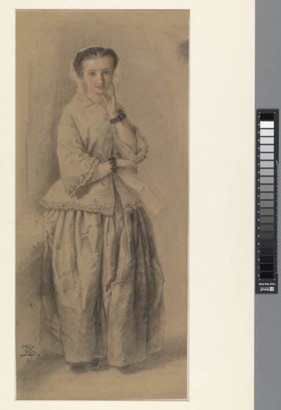 Ritratto di Jeanne Dielman, in piedi, a figura intera da Eugène François de Block