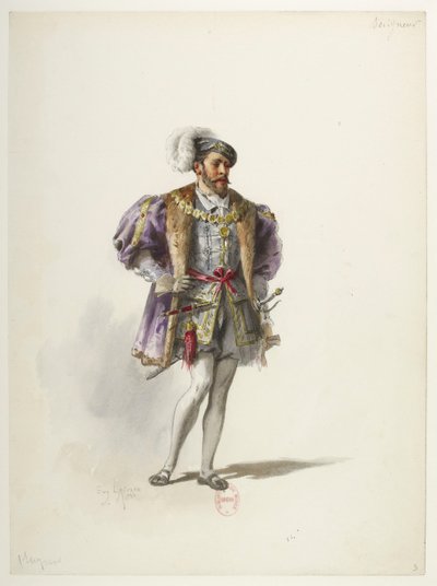 Btv1b84558104 03 - Saint-Saëns - Enrico VIII - Modelli in costume - Lacoste - 3. Seigneur da Eugene Lacoste