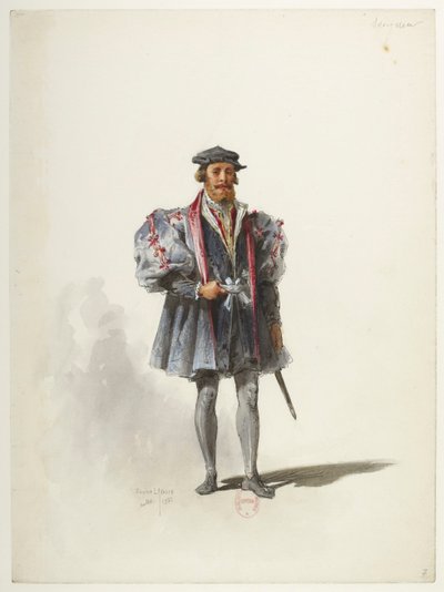 Btv1b84558104 07 - Saint-Saëns - Enrico VIII - Modelli in costume - Lacoste - 7. Seigneur da Eugene Lacoste