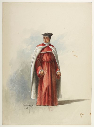 Btv1b84558104 15 - Saint-Saëns - Enrico VIII - Maquettes de costumes - Lacoste - 15° Costume da Eugene Lacoste