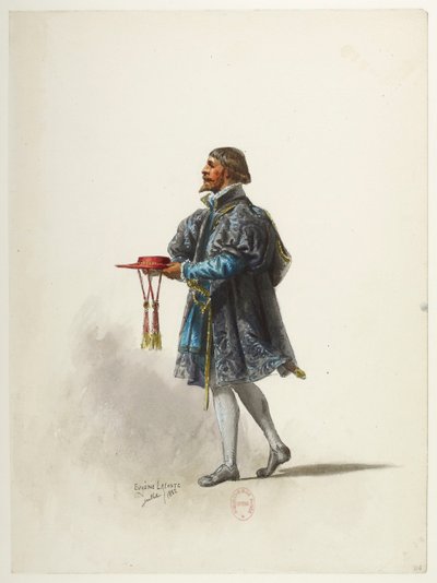 Btv1b84558104 34 - Saint-Saëns - Enrico VIII - Maquettes de costumes - Lacoste - 34. Costume da Eugene Lacoste