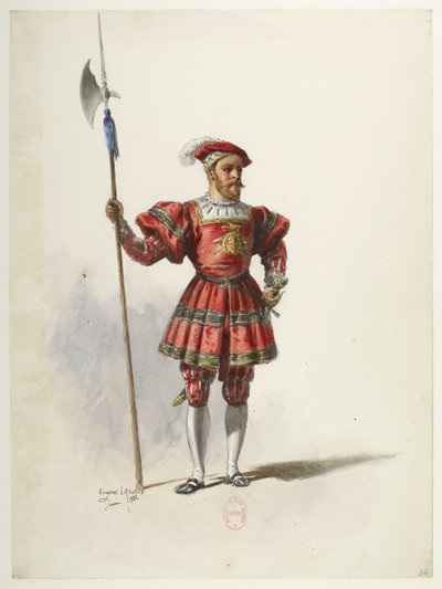 Btv1b84558104 36 - Saint-Saëns - Enrico VIII - Maquettes de costumes - Lacoste - 36. Costume da Eugene Lacoste