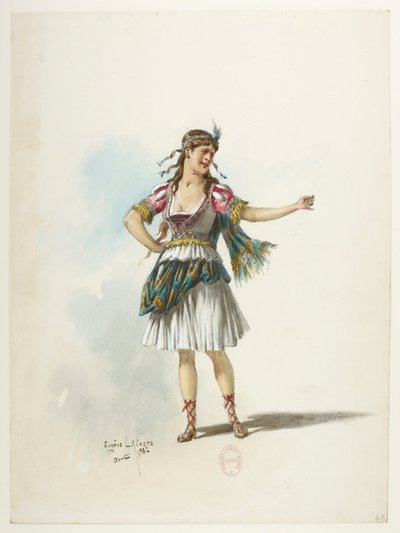 Btv1b84558104 41 - Saint-Saëns - Enrico VIII - Maquettes de costumes - Lacoste - 41. Costume da Eugene Lacoste