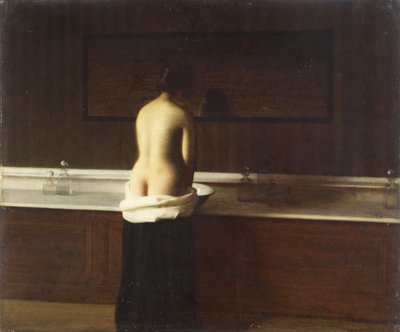 Giovane donna alla sua toilette, 1898 da Eugène Lomont