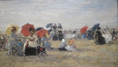 Spiaggia di Trouville da Eugene Louis Boudin