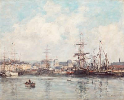 Bacino di Casimir Delavigne a Le Havre da Eugene Louis Boudin