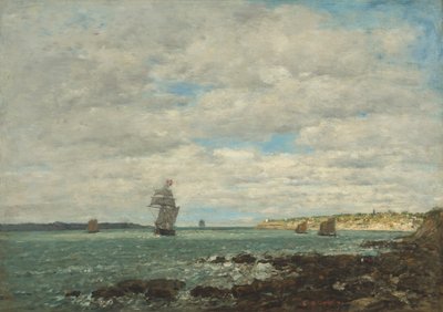 Costa della Bretagna da Eugene Louis Boudin