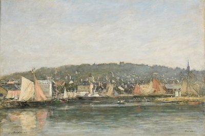 Il porto di Trouville al mattino da Eugene Louis Boudin